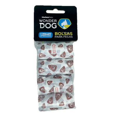 Wonder Dog bolsitas higiénicas para perros con diseños 80 unidades empaque