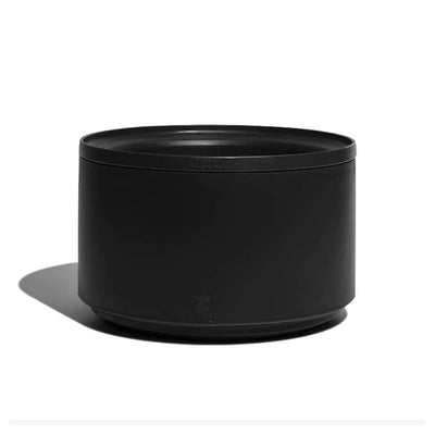 Zee Dog Bowl plato ajustable Gotham negro para perro vista frontal