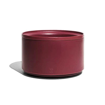 Zee Dog Bowl plato ajustable Bordeau burdeos para perro vista frontal
