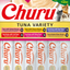 Churu snack variedades atún pack 60 tubos para gatos vista frontal