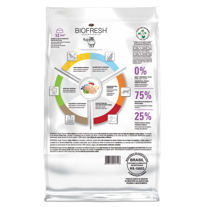 Biofresh Gato Adulto - Información nutricional