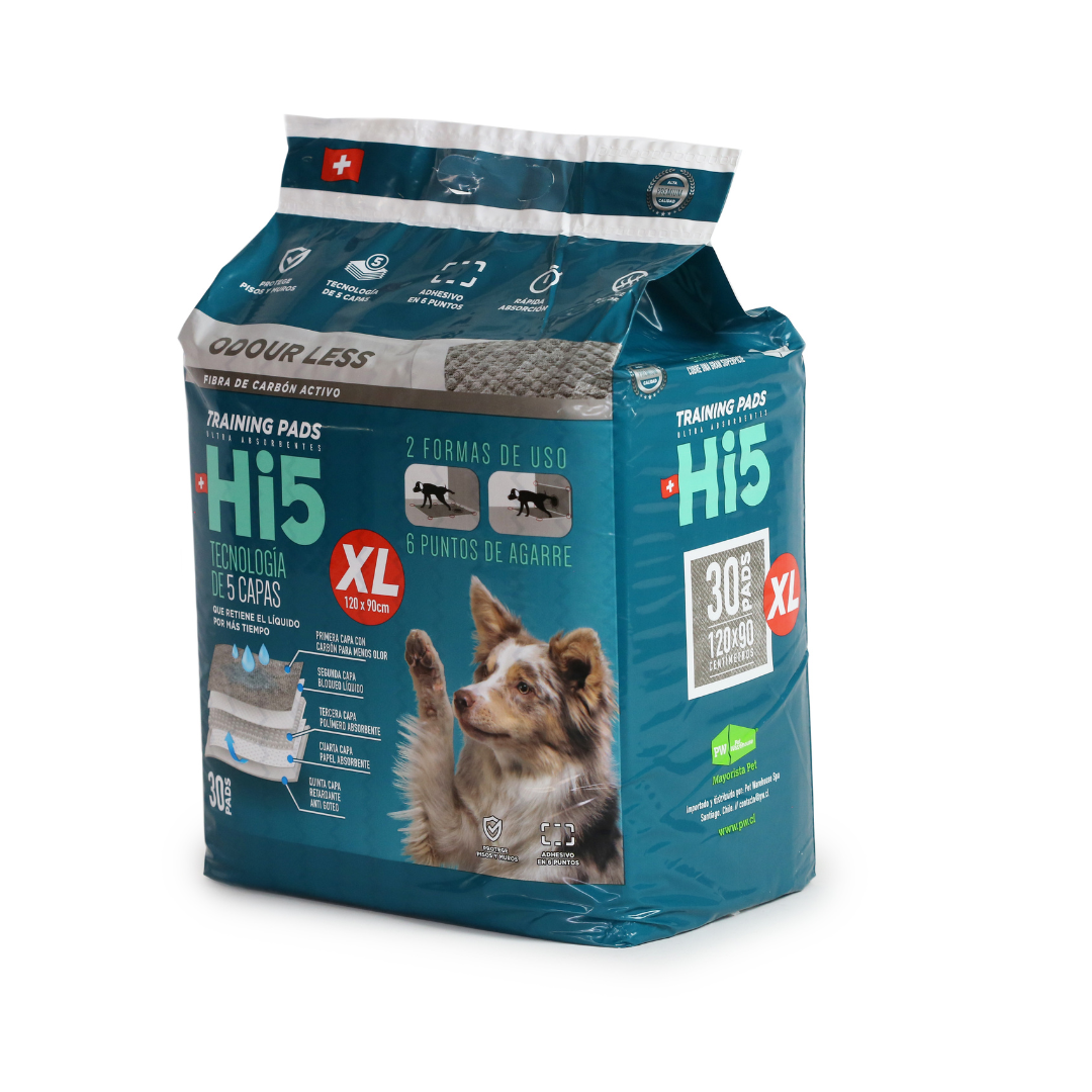 Hi5 Sabanillas Perro XL 120x90 cms x 30 Uds.