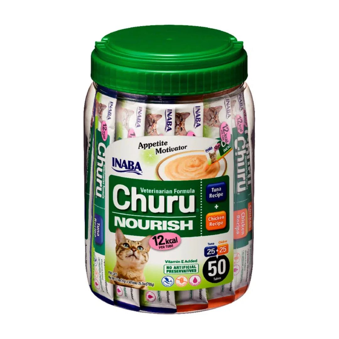 Churu Vet Nourish pack 50 unidades snack cremoso para gato empaque