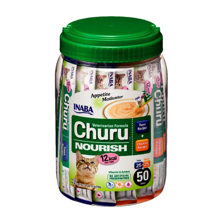 Churu Vet Nourish pack 50 unidades snack cremoso para gato empaque