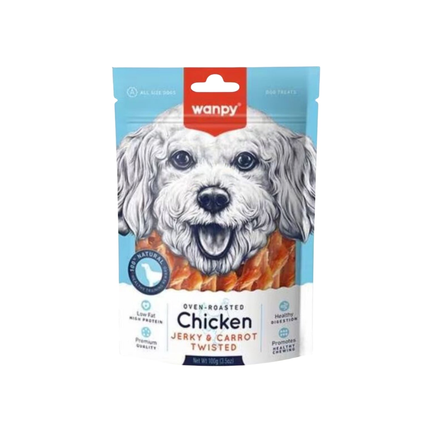 Wanpy Jerky Chicken & Carrot 100 Grs.