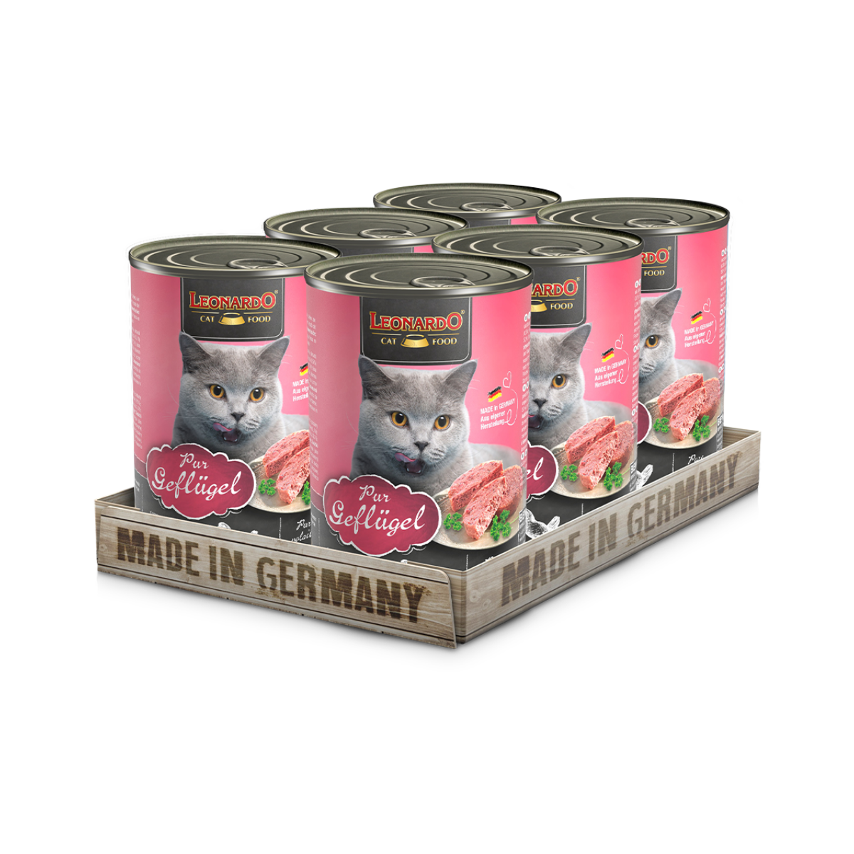 Leonardo Gato Quality Selection Ave Lata 400 Grs. x 6 Uds.