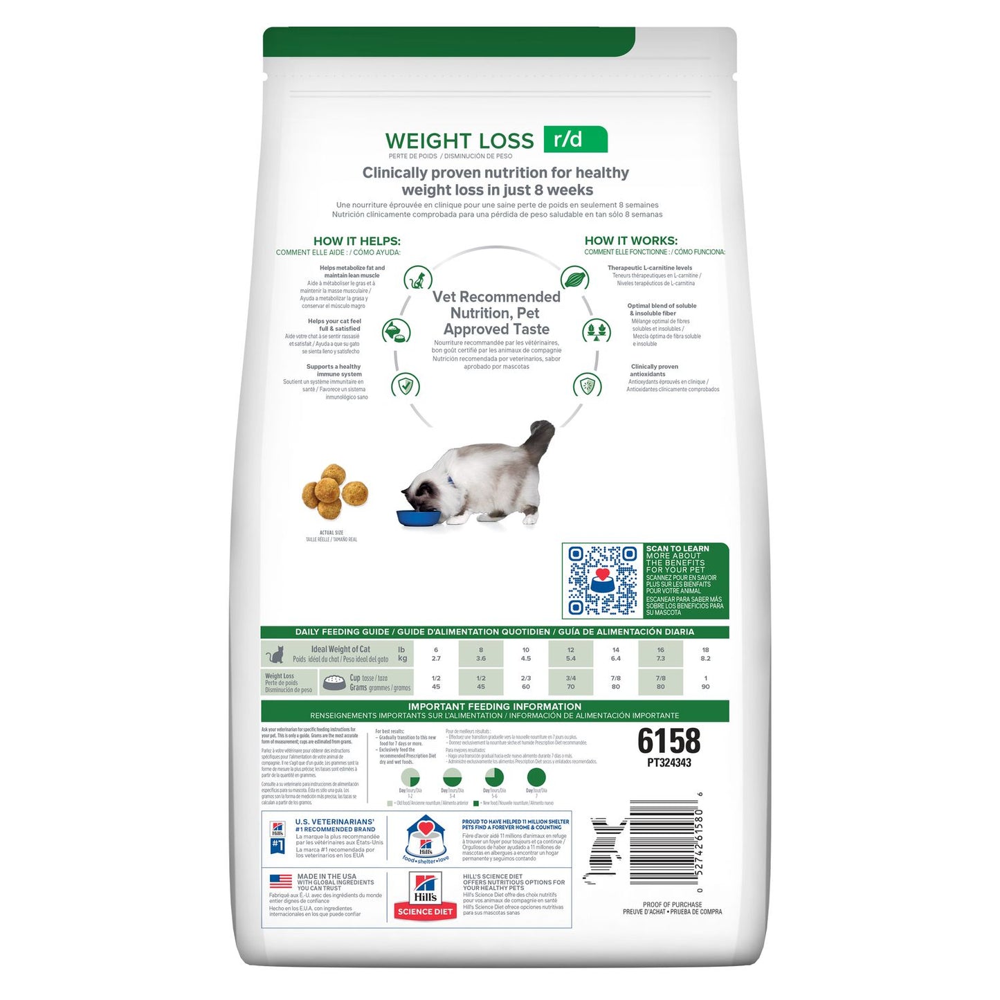 Hill's Prescription Diet Gato r/d 1.8 Kg