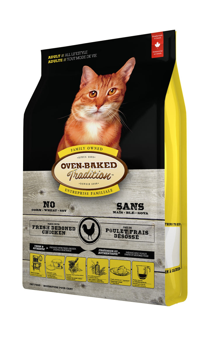 Oven Baked Tradition gato pollo empaque lateral derecho