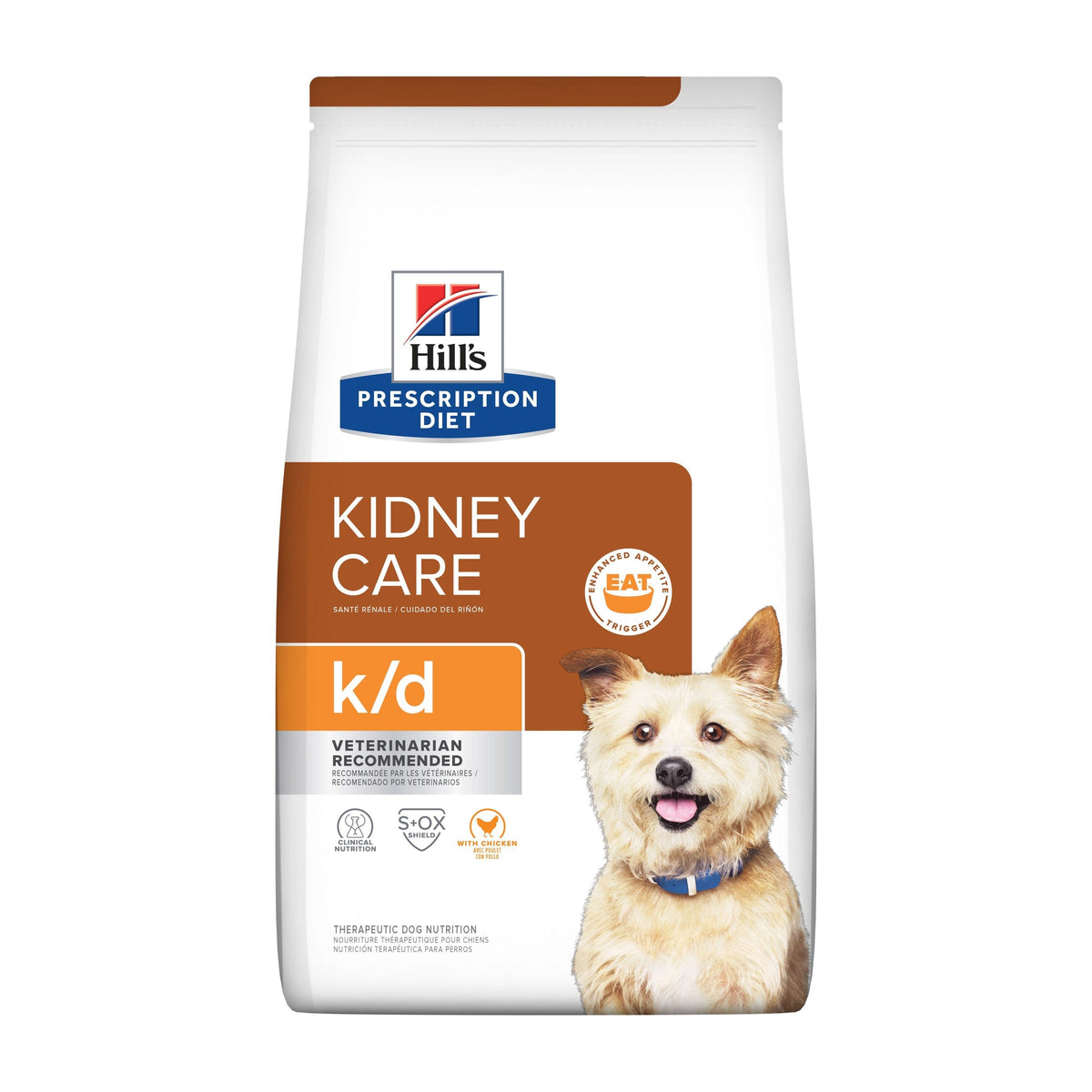 Hill's Prescription Diet perro k/d con pollo 1.5 Kg alimento renal empaque