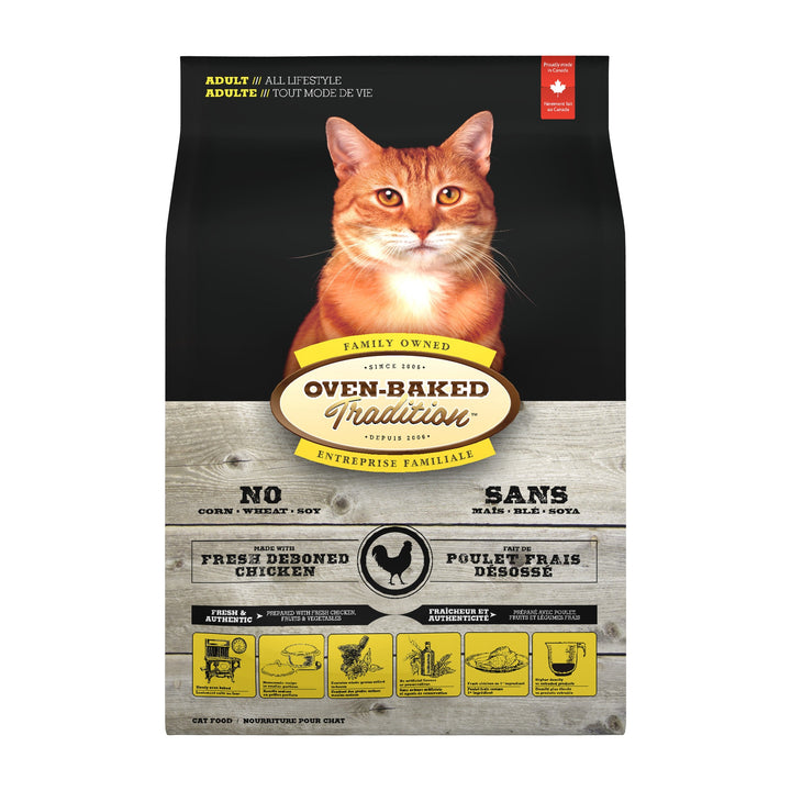 Oven Baked Tradition gato pollo 2.27 kg saco vista frontal
