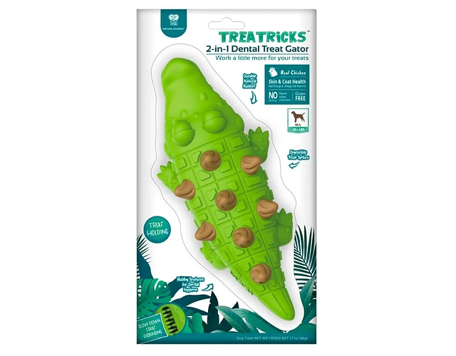 Dental Treat Cocodrilo 2 en 1 Sabor Pollo