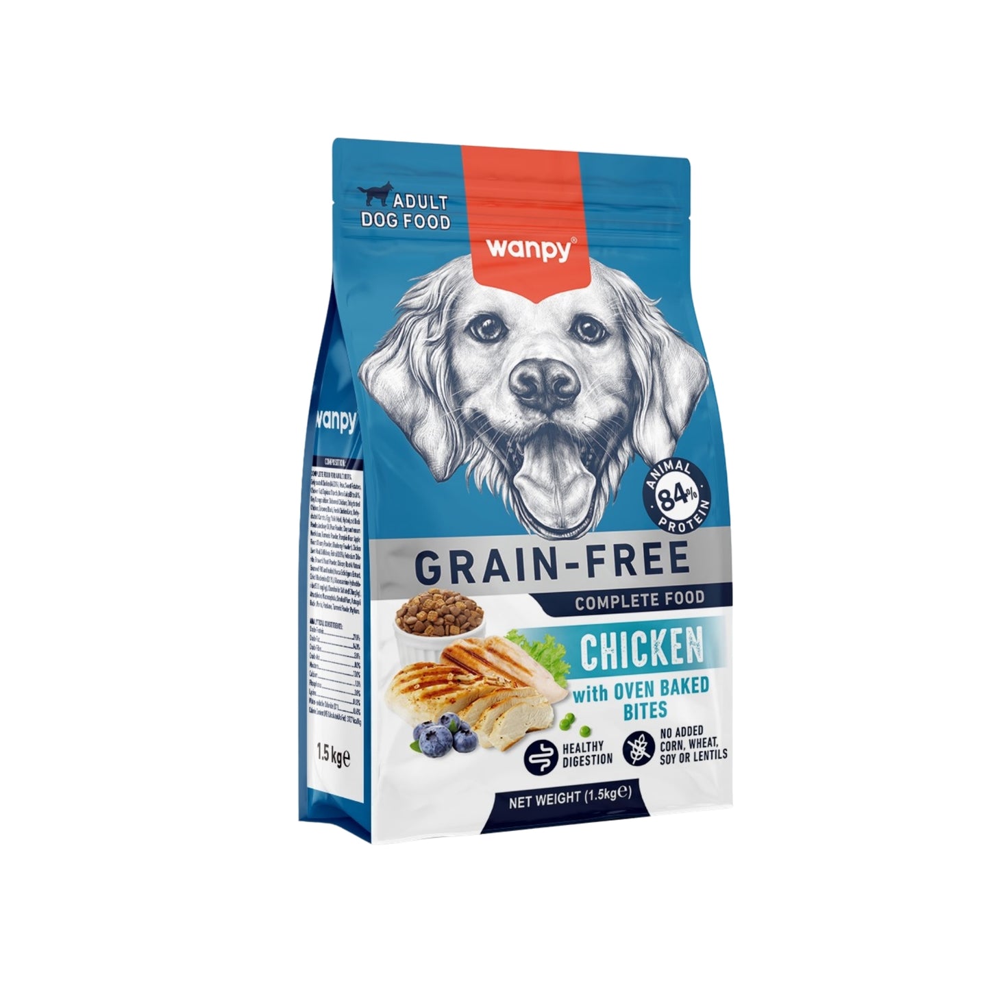 Wanpy Perro Adulto Grain Free Pollo 1.5 Kg