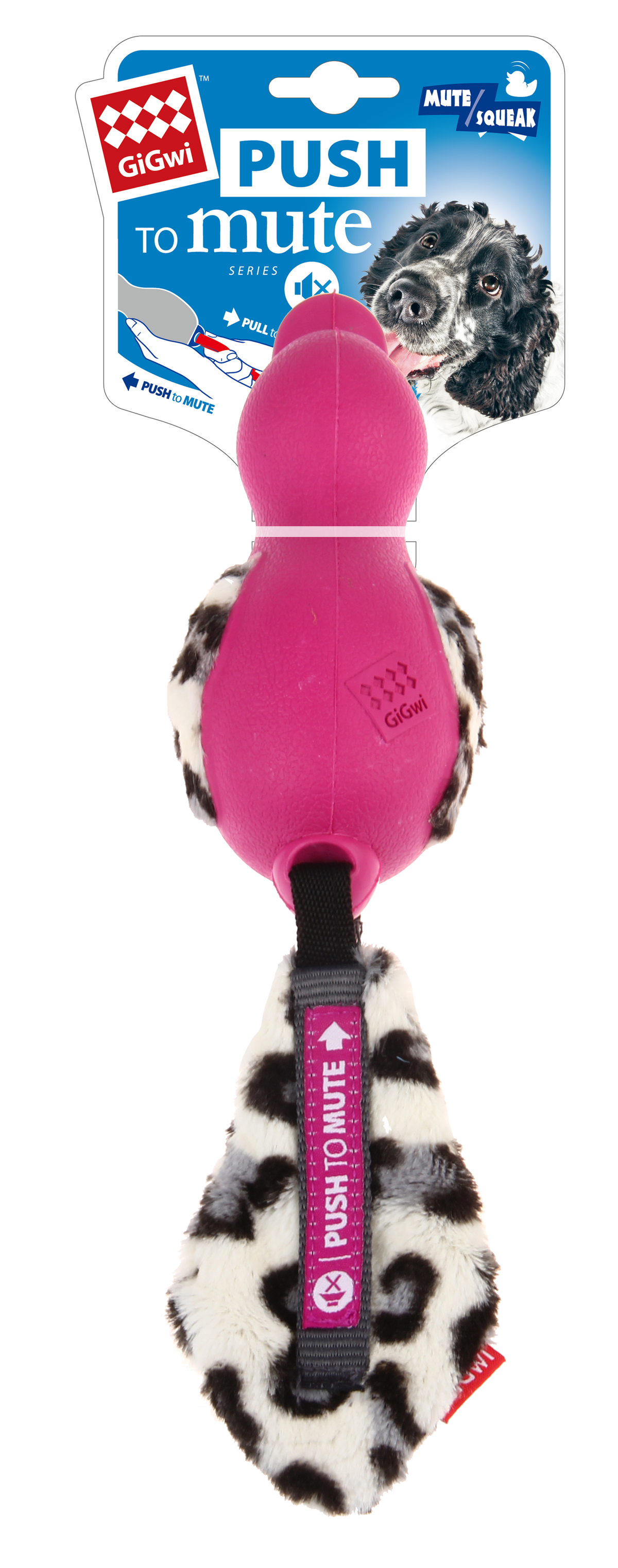 Gigwi Push to Mute Duck Pink M/L