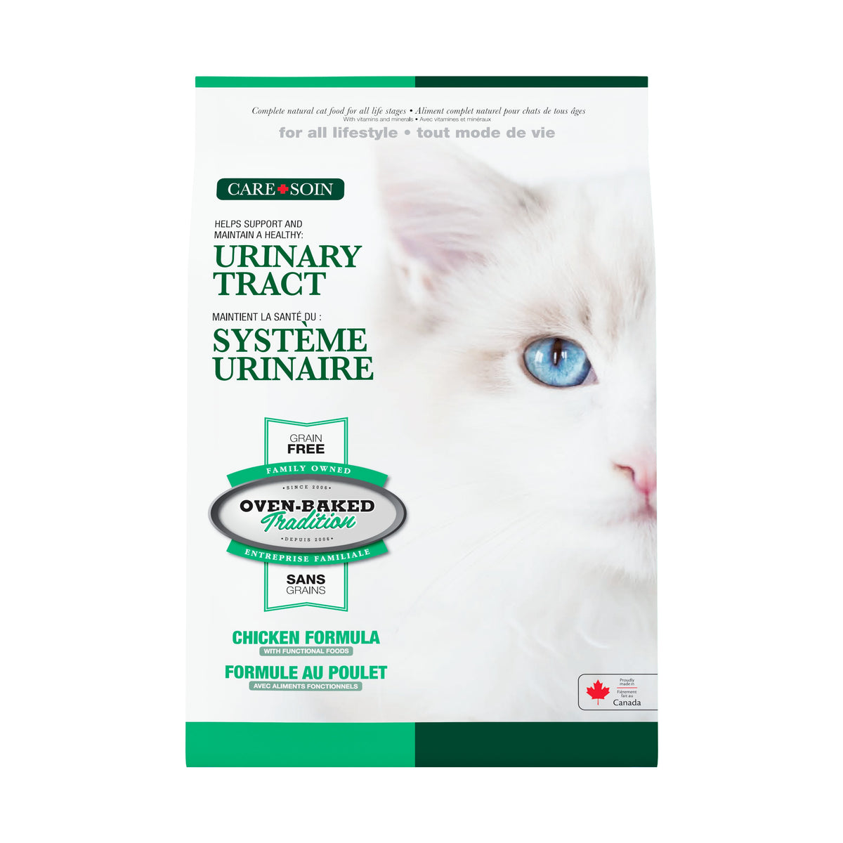Oven Baked Tradition CARE gato adulto urinary tract 4.54 Kg empaque frontal