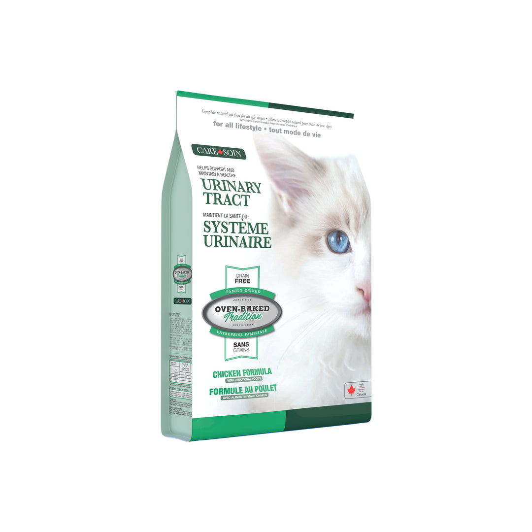 Oven Baked Tradition CARE gato adulto urinary tract empaque lateral izquierdo
