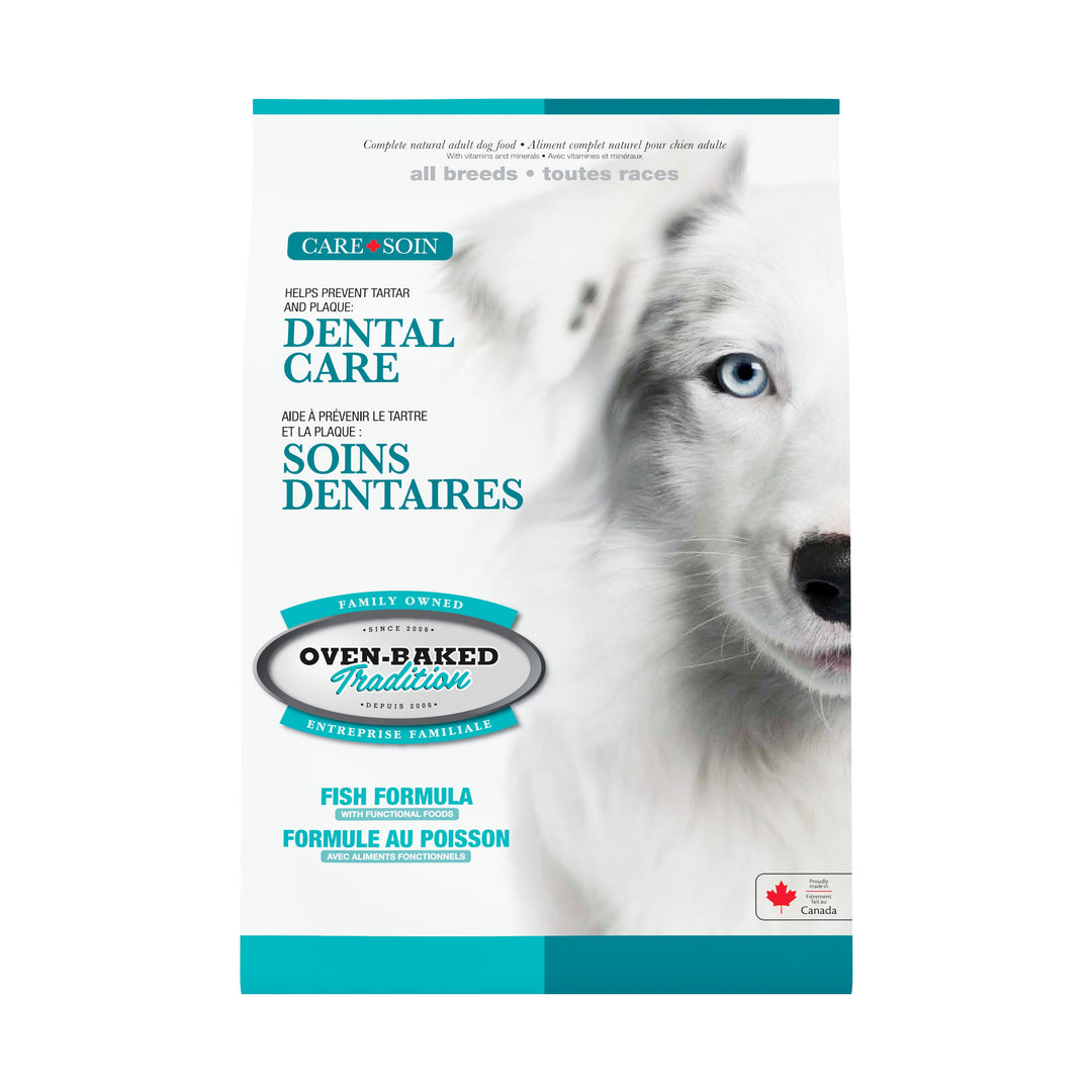 Oven Baked Tradition CARE perro adulto dental care 9.07 Kg empaque frontal
