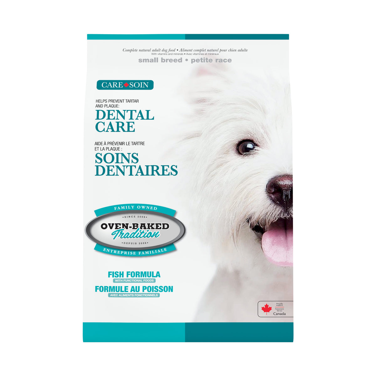 Oven Baked Tradition CARE perro adulto dental care 4.54 Kg empaque frontal
