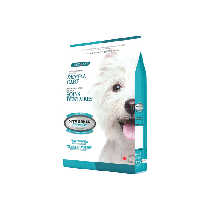 Oven Baked Tradition CARE perro adulto dental care empaque lateral derecho