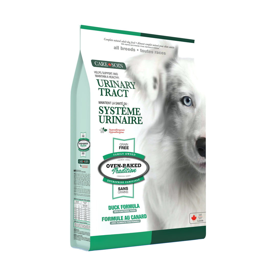 Oven Baked Tradition CARE perro adulto urinary tract empaque lateral izquierdo