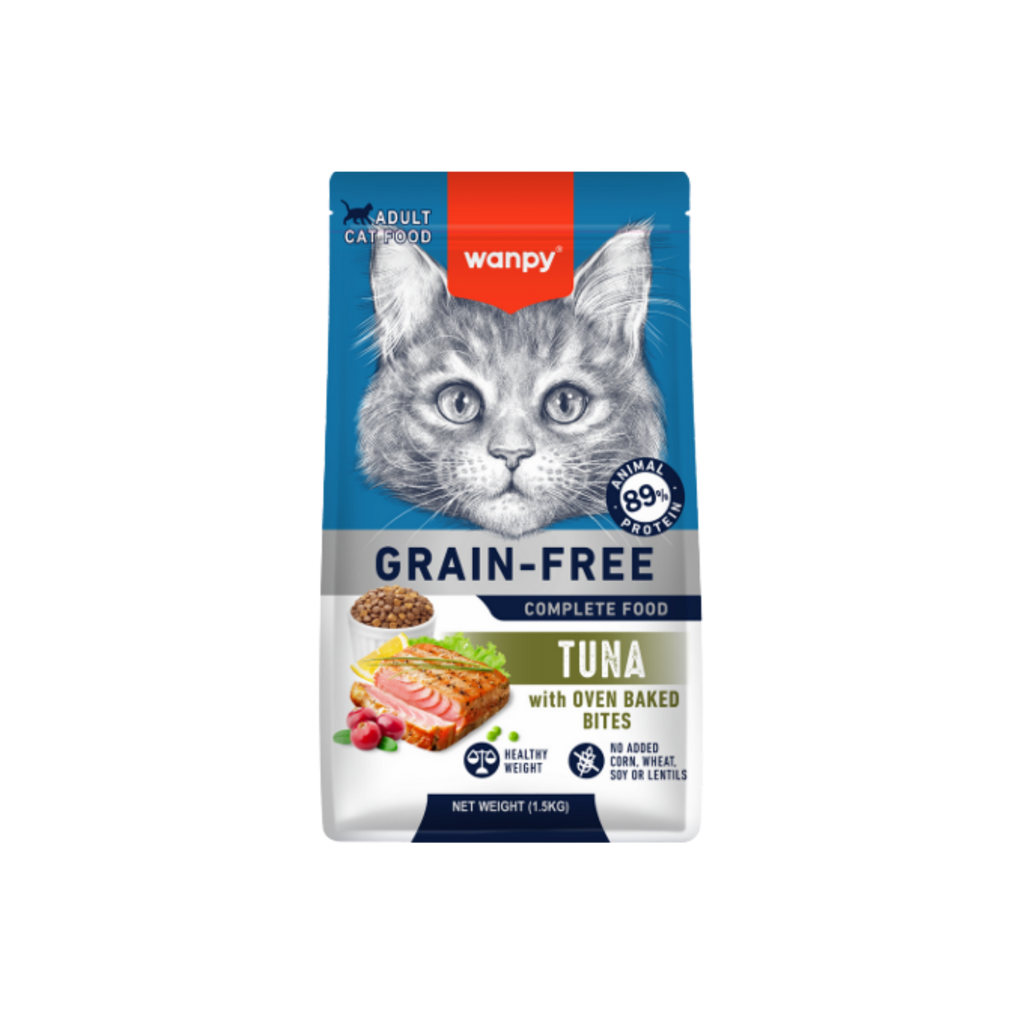 Wanpy Gato Adulto Grain Free Atún 1.5 Kg