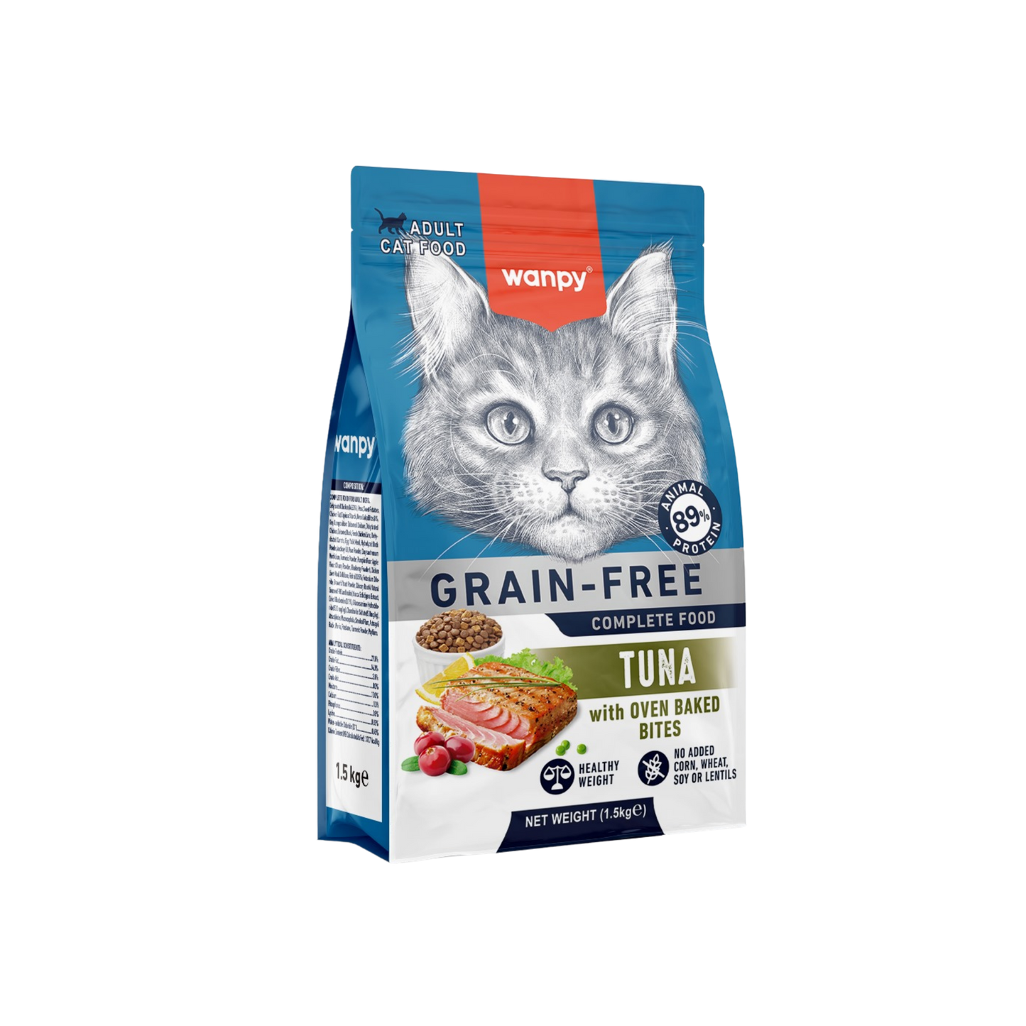 Wanpy Gato Adulto Grain Free Atún 1.5 Kg