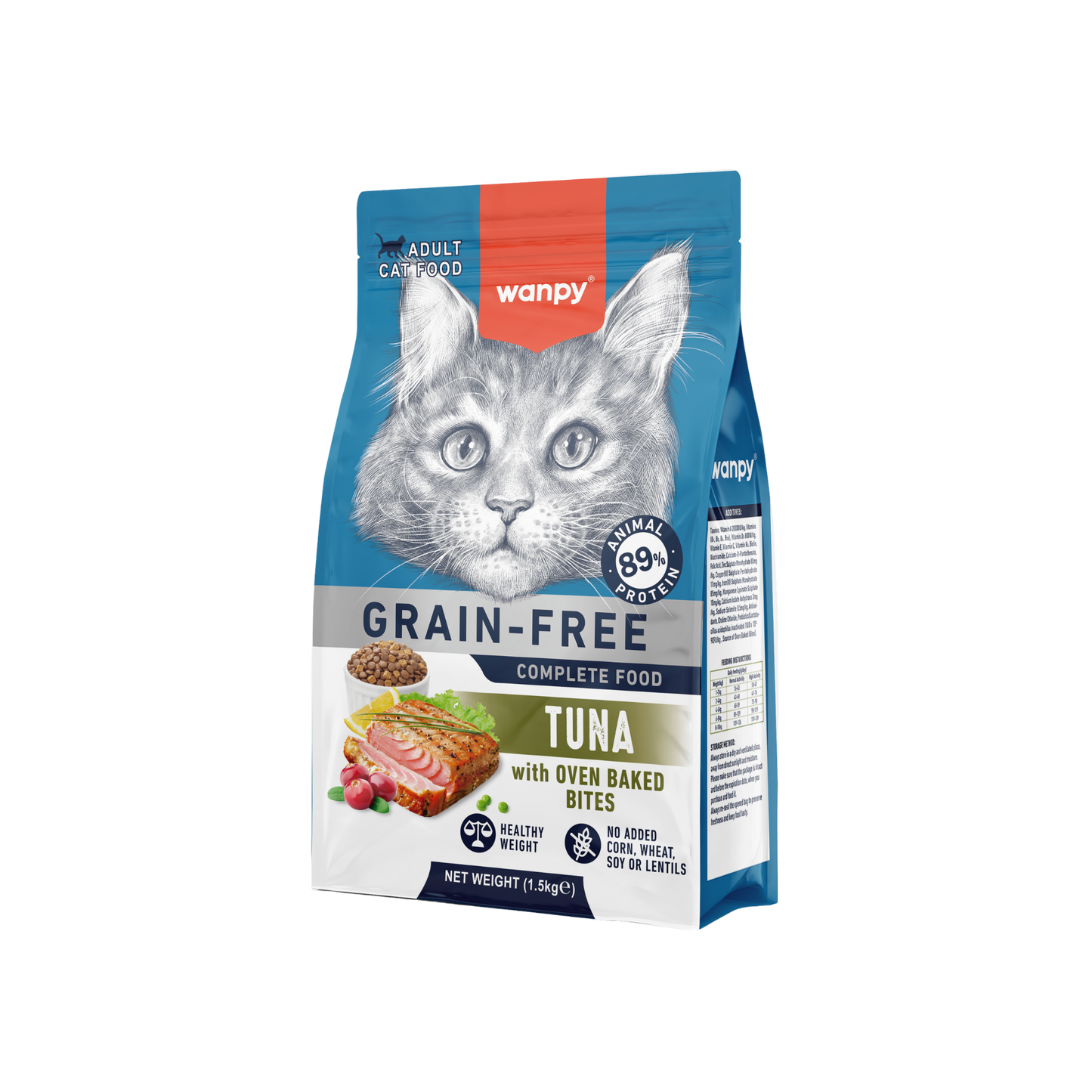 Wanpy Gato Adulto Grain Free Atún 1.5 Kg