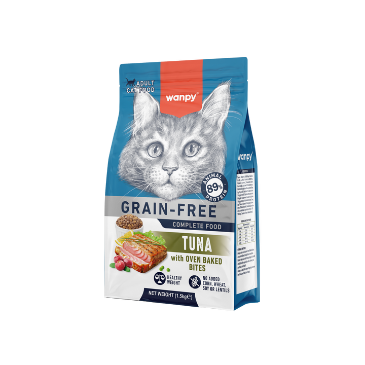 Wanpy gato grain free atún información nutricional