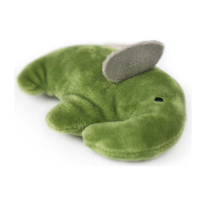 BRNX Maxi Toy juguete de peluche para gatos con forma de un elefante verde oliva, vista 5
