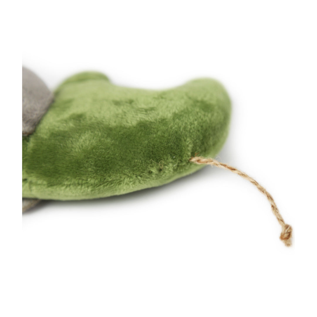 BRNX Maxi Toy juguete de peluche para gatos con forma de un elefante verde oliva, vista 6