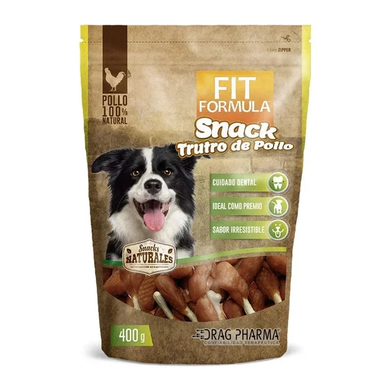 Fit Formula snack natural trutro de pollo deshidratado, envase de 400 g