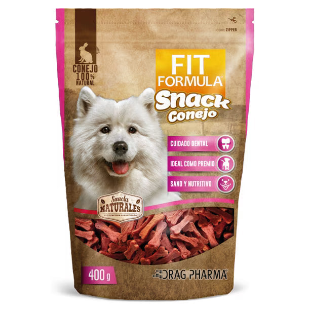 Fit Formula snack natural conejo, envase de 400 g