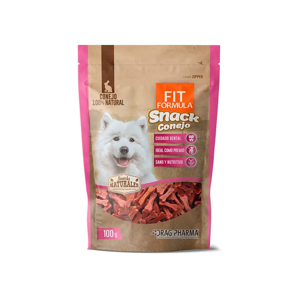 Fit Formula snack natural conejo, envase de 100 g