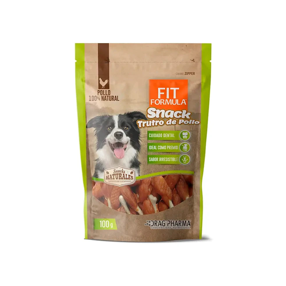 Fit Formula snack natural trutro de pollo deshidratado, envase de 100 g