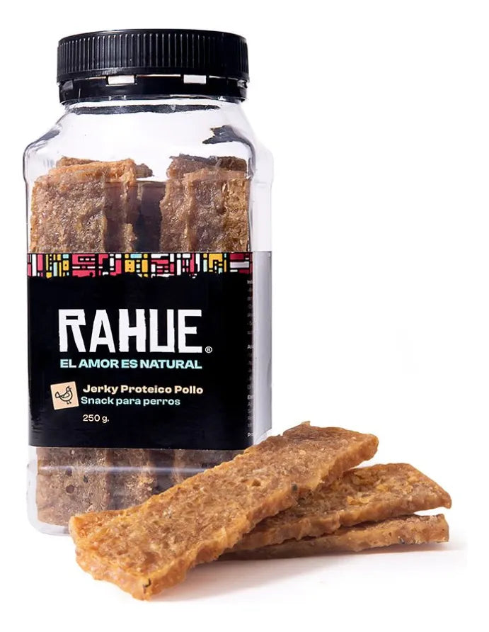 Rahue jerky de pollo, frasco de 250 g