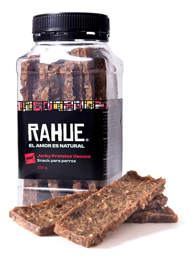 Rahue jerky de vacuno, frasco de 250 g