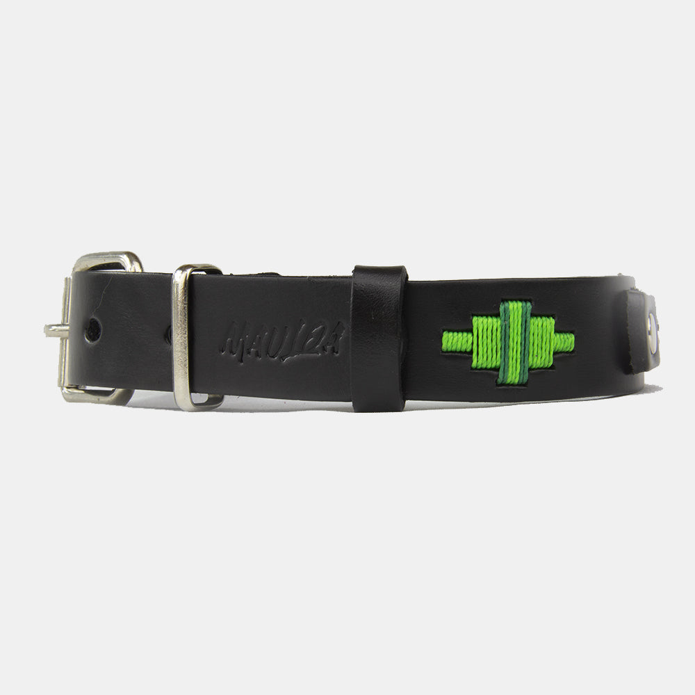 Collar Perro Lassie Cuero Negro