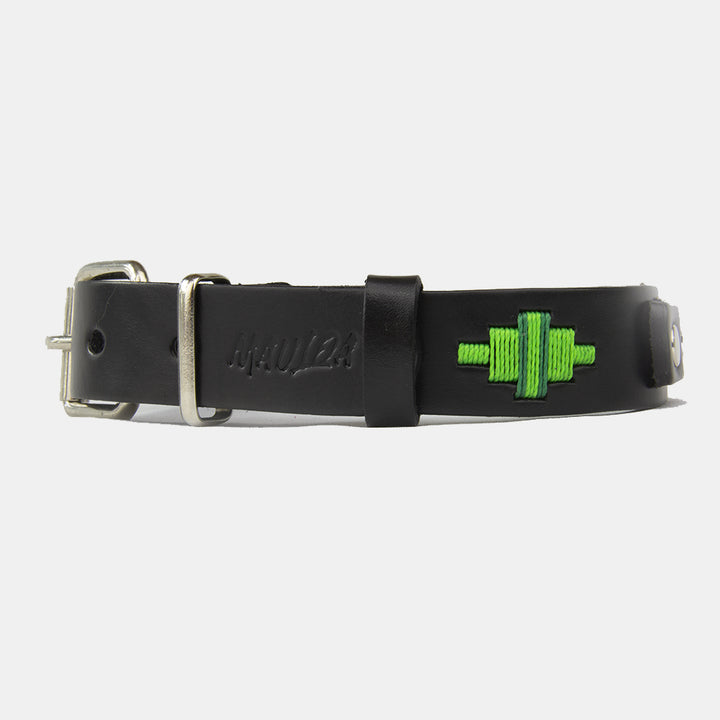 Collar Perro Lassie Cuero Negro