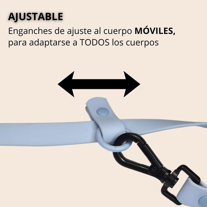 Pet Lounge Correa Perro Manos Libres Multiuso 5 en 1 Celeste