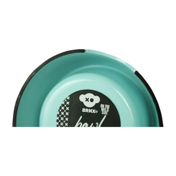 BRNX plato de melamina celeste talla L con recipiente de acero inoxidable, vista 4