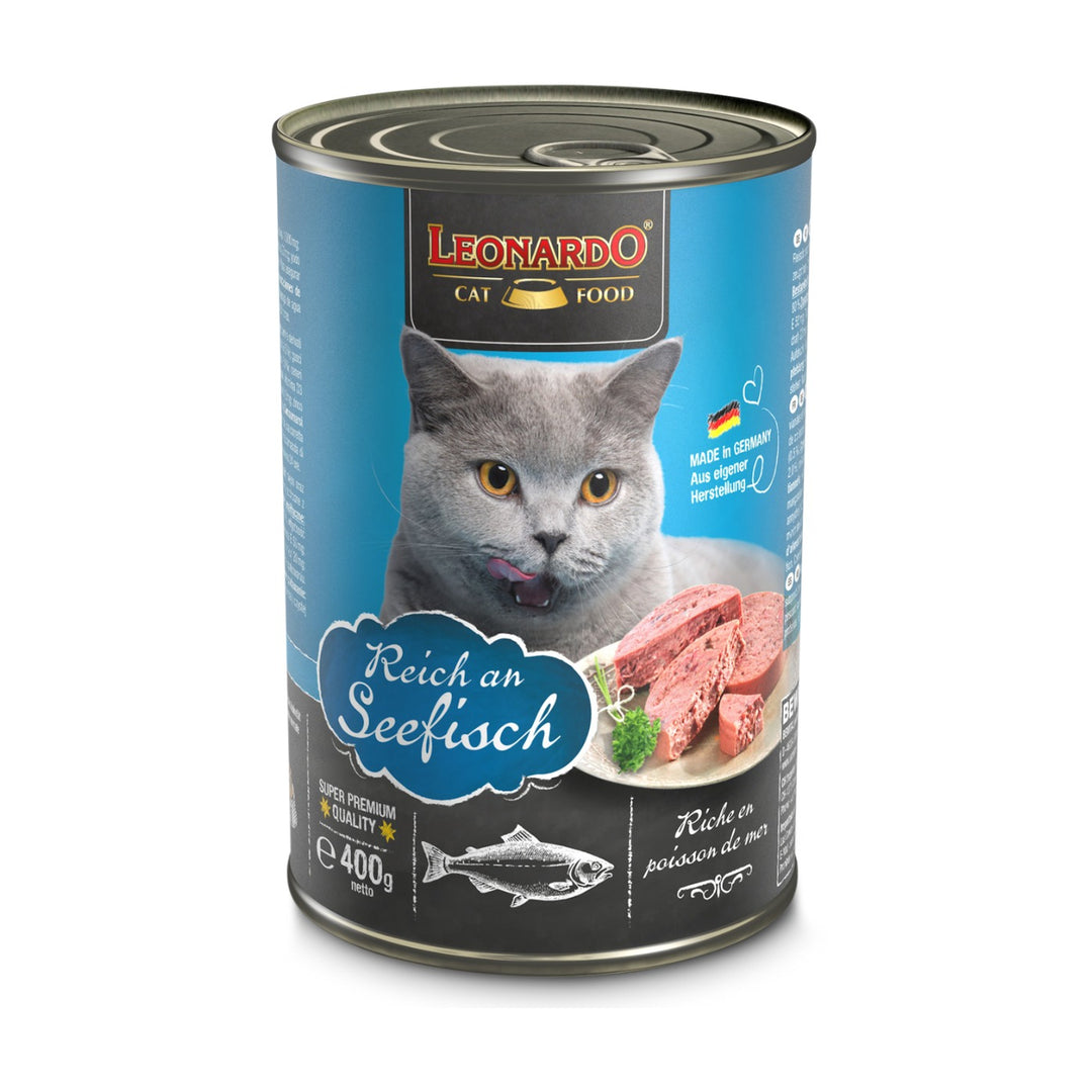 Leonardo Quality Selection alimento húmedo gato pescado lata 400 g