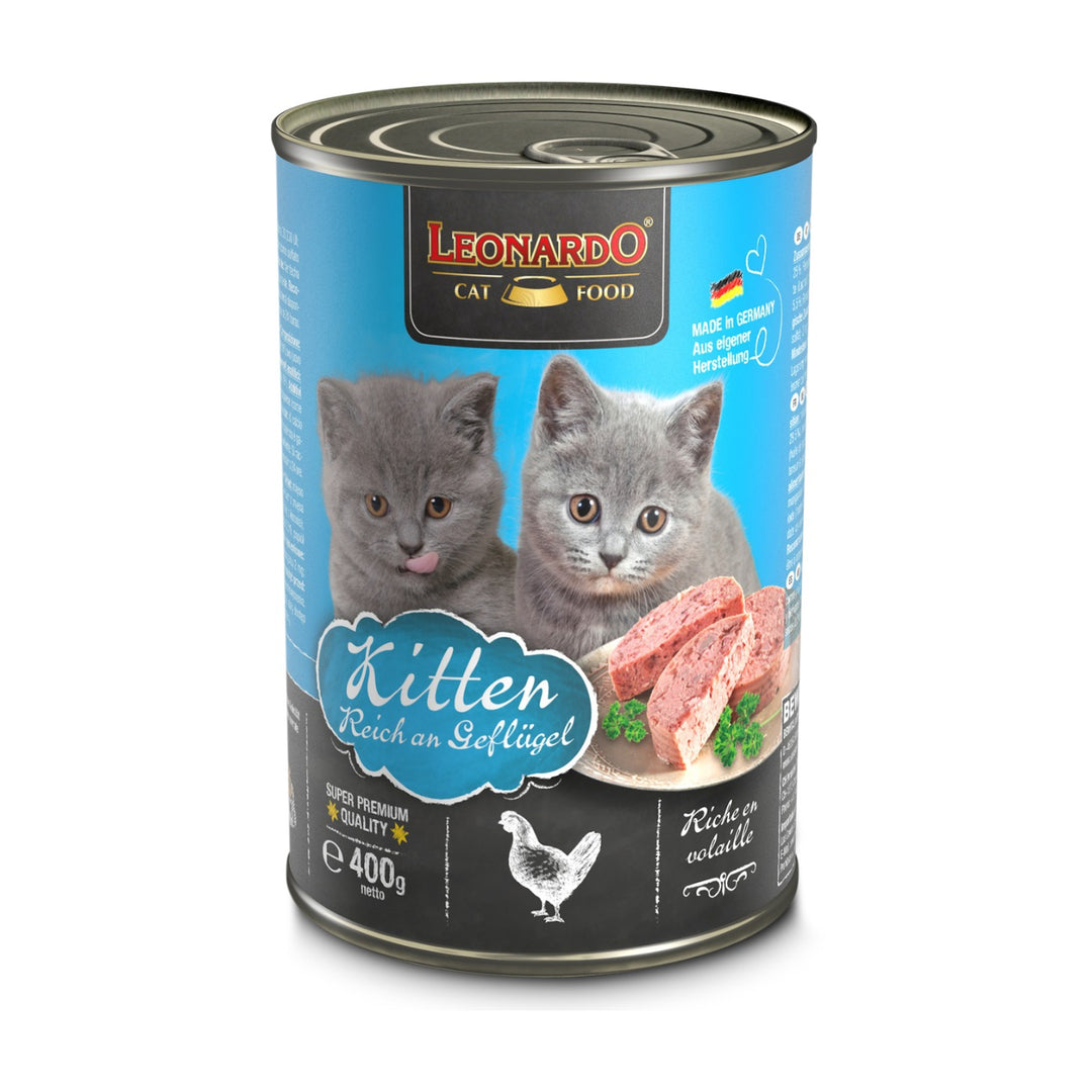 Leonardo Quality Selection alimento húmedo kitten ave lata 400 g