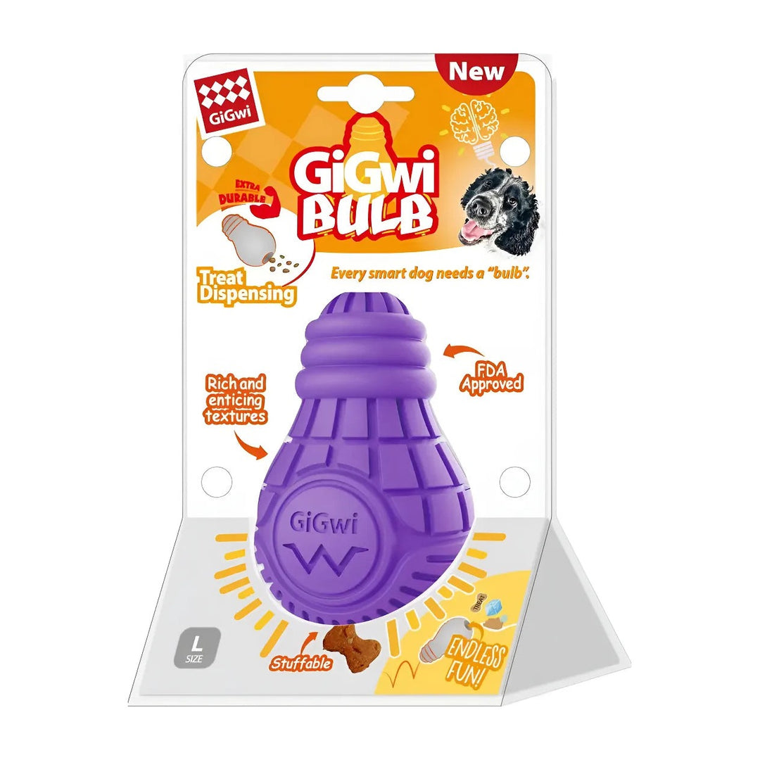 Gigwi Bulb dispensador de snacks tamaño L juguete interactivo perro