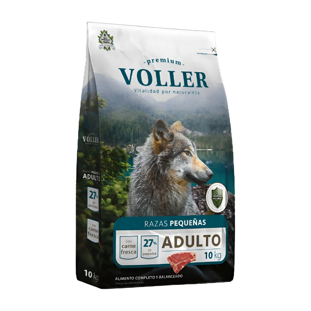 Voller Premium perro razas pequeñas 10 Kg alimento seco empaque
