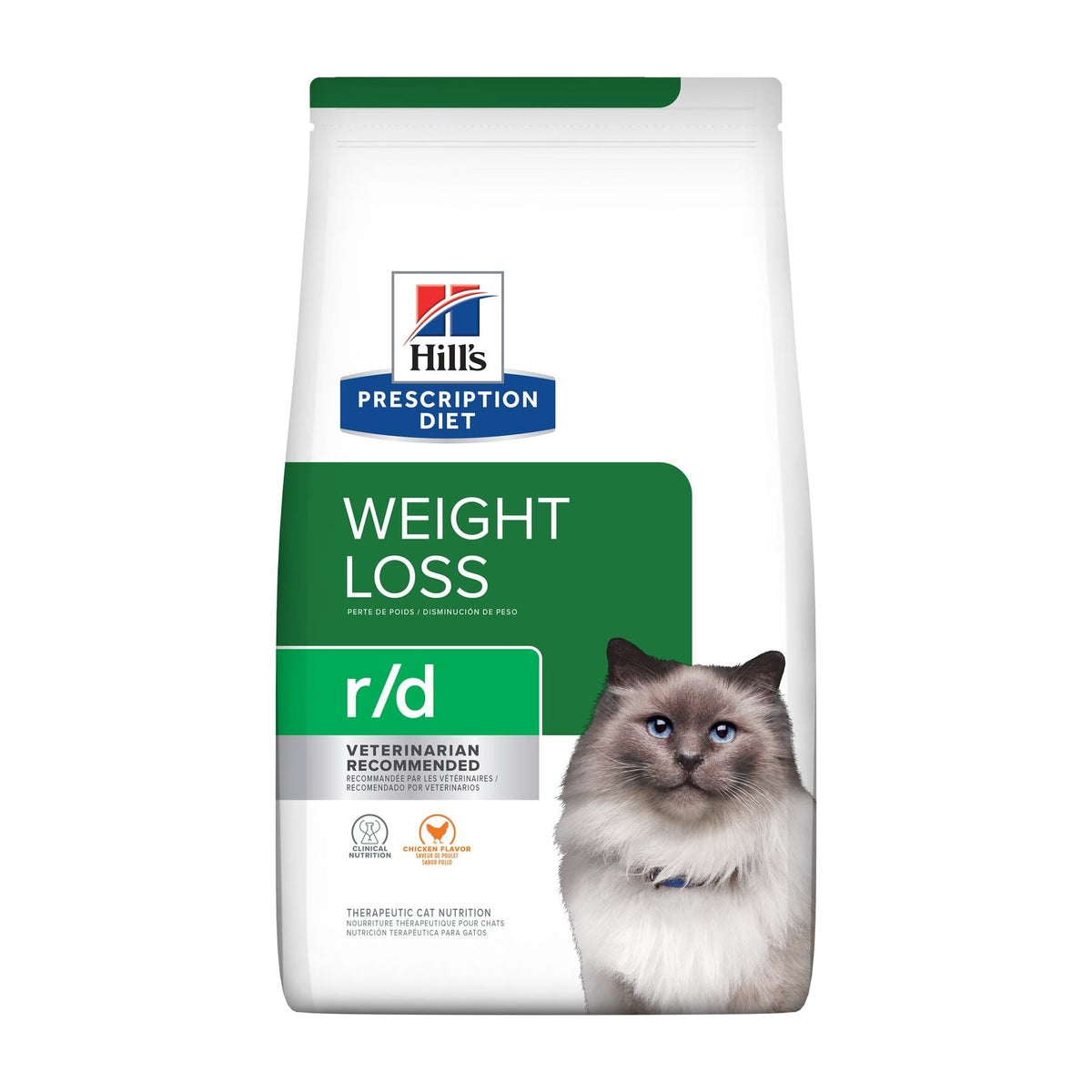 Hill's Prescription Diet gato r/d 1.8 Kg alimento control de peso empaque