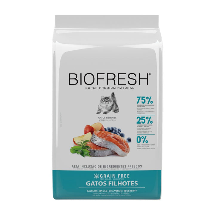 Biofresh gato cachorro salmón 1.5 kg alimento seco vista frontal