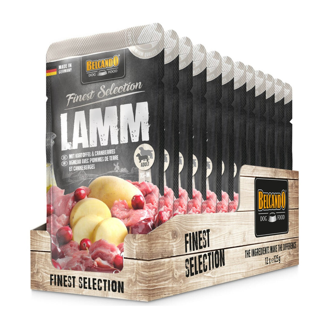Belcando Finest Selection cordero y patatas con arándano display 12 unidades alimento húmedo perro