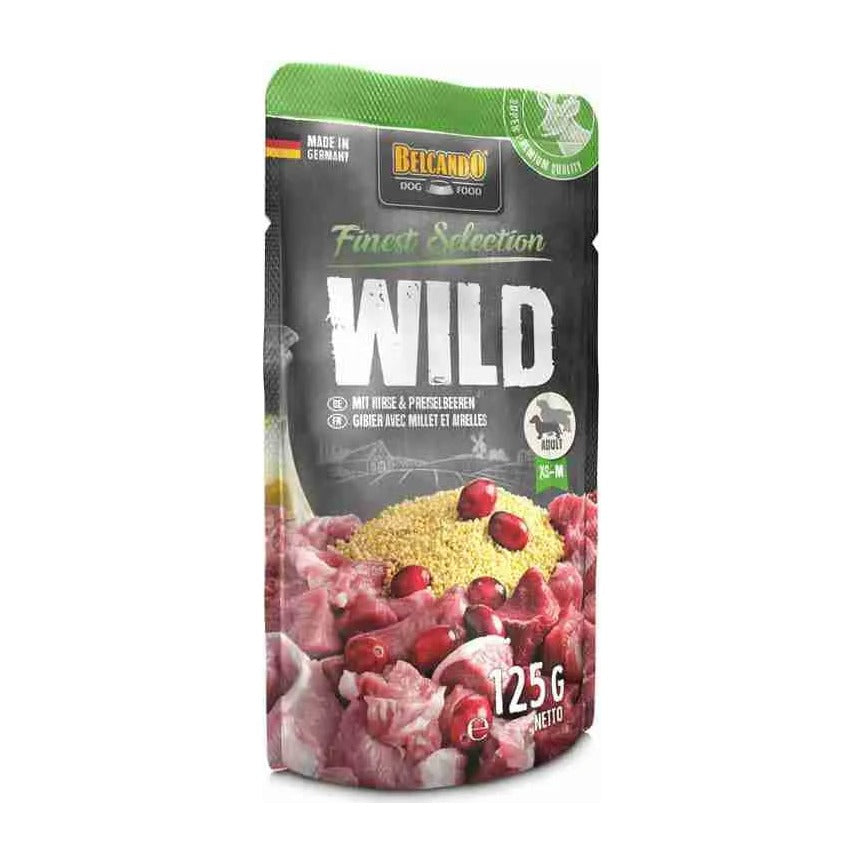 Belcando Finest Selection venado con mijo y arándanos pouch 125 grs alimento húmedo perro