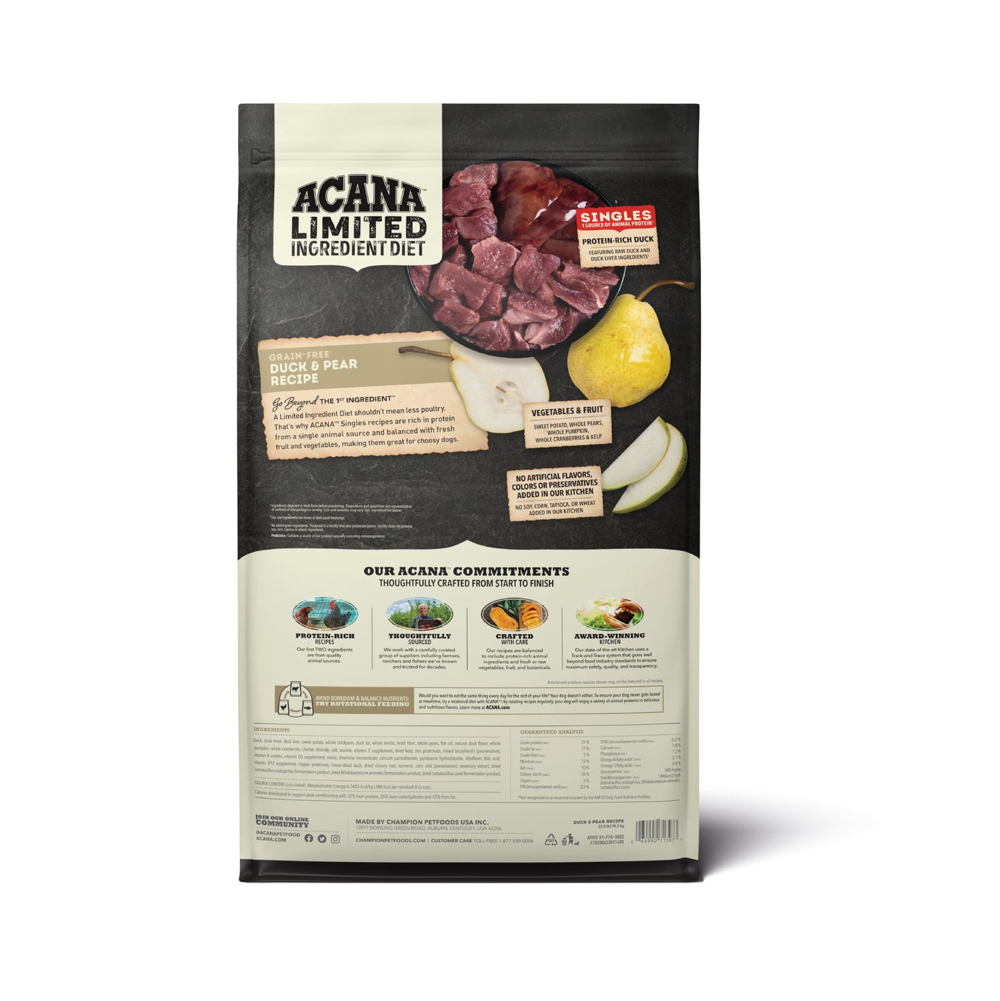 Acana Perro Grain Free Duck & Pear 5.9 Kg