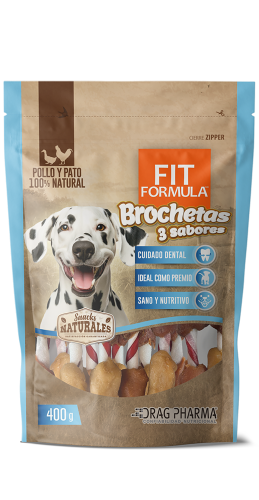 Fit Formula Snack Natural Brocheta 3 Sabores 100 Grs