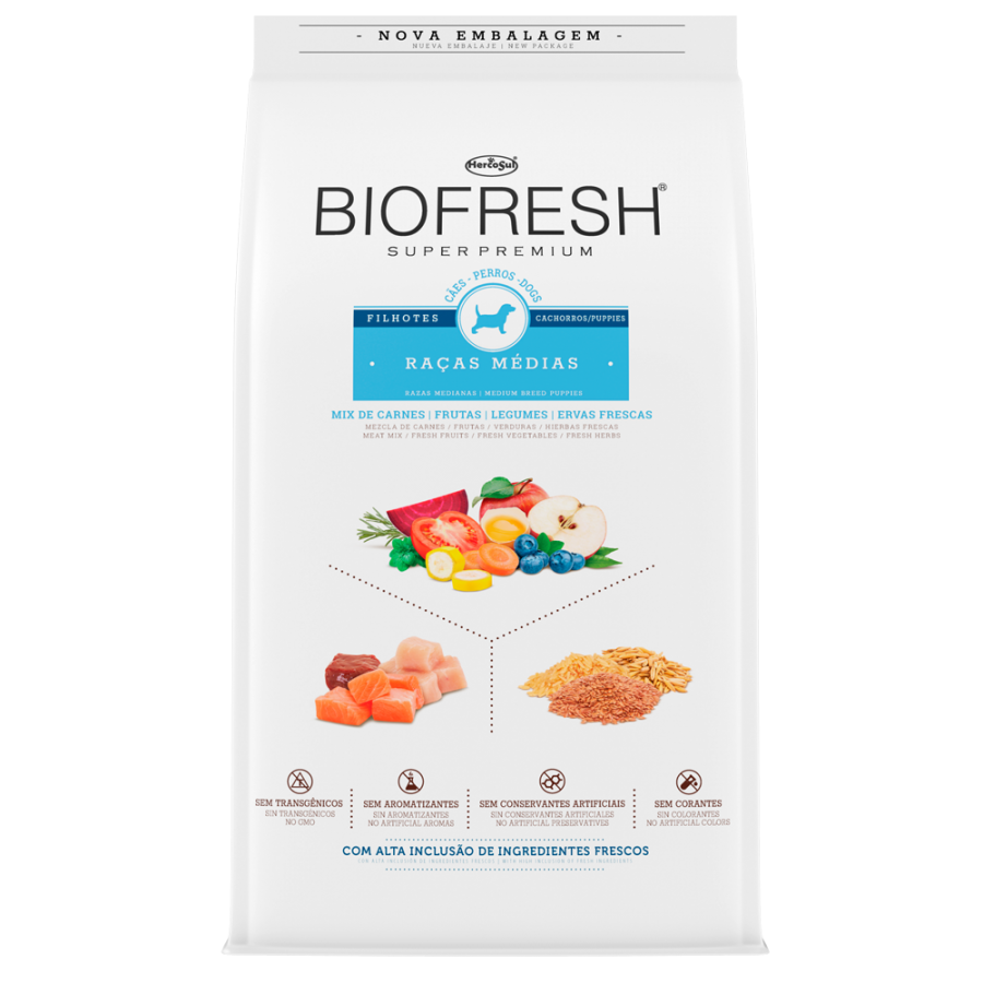 Biofresh Perro Cachorro Razas Medianas 3 Kg